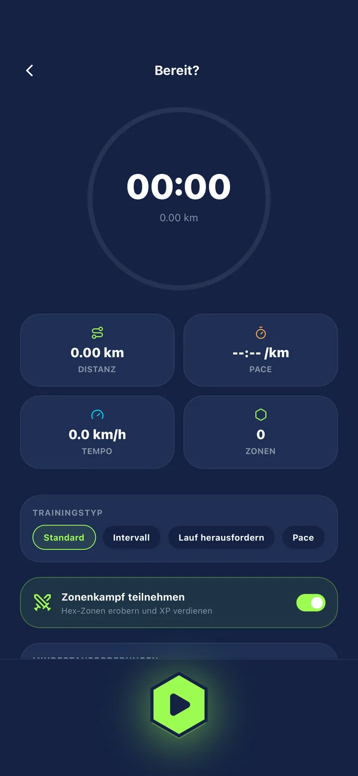 Run4Zones Live-Lauf mit Zonenkampf